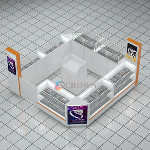 Hot Sale Jewelry showcase Store Ht Cutout Crew Counter Kiosk Cabinet Design <strong>Pl</strong> Design Ornaments Sho - Product Image 4