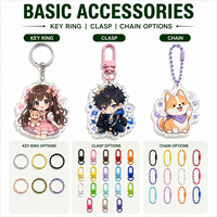 Porte-clés en acrylique imprimé UV CNAWO avec revêtement en résine lisse, faible MOQ, production personnalisée pour les programmes de cadeaux de détail