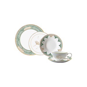 Juego de vajilla de porcelana de cerámica elegante, vajilla dorada <span class=keywords><strong>2021</strong></span> de lujo, venta al por mayor - Product Image 4