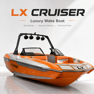 Lancha de Fibra de Vidrio de 6.7M (22 Pies) para Wakeboard, Modelo Ax670 WK, con Capacidad para 14 Personas, Motor Personalizable, Ideal para Deportes Acuáticos - Product Image 4