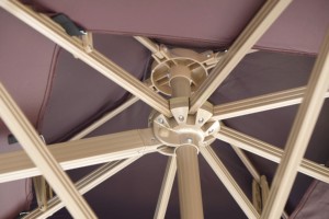 Parasol romain de luxe de 3m au design moderne Parasol commercial extérieur jardin patio café restaurant hôtel <span class=keywords><strong>plage</strong></span>/villa base incluse - Product Image 4