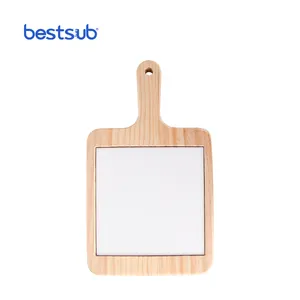 BestSub Commercio All'ingrosso 18*31 centimetri Personalizza Regalo Di Natale Piazza Sublimatiion a Bordo di Formaggio con Piastrelle di Ceramica