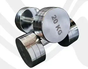 stainless steel dumbbell chrome Free Weights Fitness Steel Dumbbell set