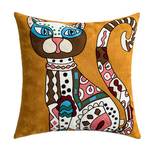 Dekorative Stickerei Kissen bezug Baumwolle Mode Mädchen Sofa Couch Kissen bezug - Product Image 4