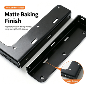 Reinforced Heavy-Duty Sturdy Concealed Hidden <strong>Cabinet</strong> Hanging <strong>Brackets</strong> For Floating Vanity TV Desk <strong>Cabinet</strong> Mounting Supports - Product Image 1