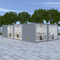 Conteneur de bureau préfabriqué portable pour chantier, 40 pieds, 20 pieds, prix kit, bureau mobile de luxe préfabriqué 20 pieds pour la maison