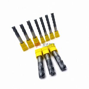 Fraise à queue solide ISO en carbure de tungstène cémenté, à plaquettes interchangeables, pour fraisage à plat 4 mm - Product Image 4