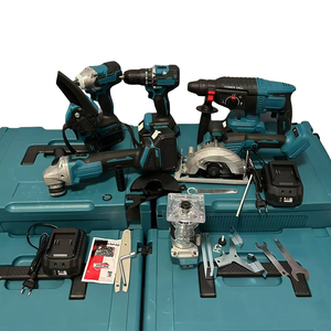Kit combinado de herramientas eléctricas inalámbricas de alta calidad de 21V, herramientas de corte de iones de litio con estuche rígido, Material plástico personalizable OEM - Product Image 2
