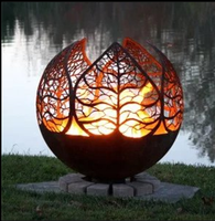 Coupe au Laser pour animaux, foyer de Camping, brûleur à bois, foyer d'extérieur, sphère de feu