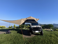 Jimny Dachzelt Anti-Kondensation Atmungsaktives Aluminiumlegierung Hartschalen-Dachzelt für Selbstfahrer-Touren 4x4