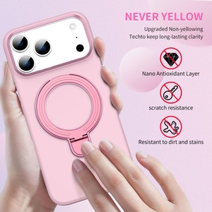 Senyork simple hard PC holder magnetic <b>charging</b> mobile phone <b>case</b> for iPhone 17 pro max 16plus 11 wholesale back cover - Product Image 2