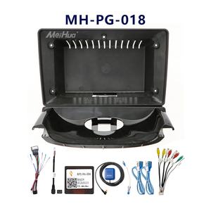 Cadre fascial Meihua pour Peugeot 206 2004-2008 / Citroën <span class=keywords><strong>C2</strong></span> 2006-2013 Lecteur vidéo radio avec faisceau de câblage automobile 16 broches - Product Image 1