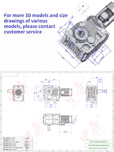 Tùy chỉnh độ chính xác cao k-series xoắn ốc bánh răng côn giảm tốc - Product Image 4