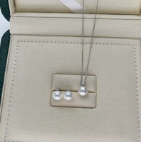 Pendentif en perle Edison de 9 à 13 mm, lustre métallique rond, collier en perle d'eau douce blanche de haute qualité, style reine des neiges, bijoux fins