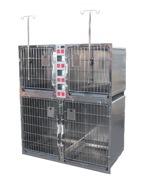 Nueva llegada Fabricación china Jaula de acero inoxidable multifuncional para mascotas