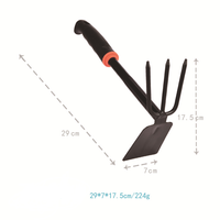 Outils de jardin multifonctionnels à deux têtes pour le désherbage, le creusement et le desserrage du sol