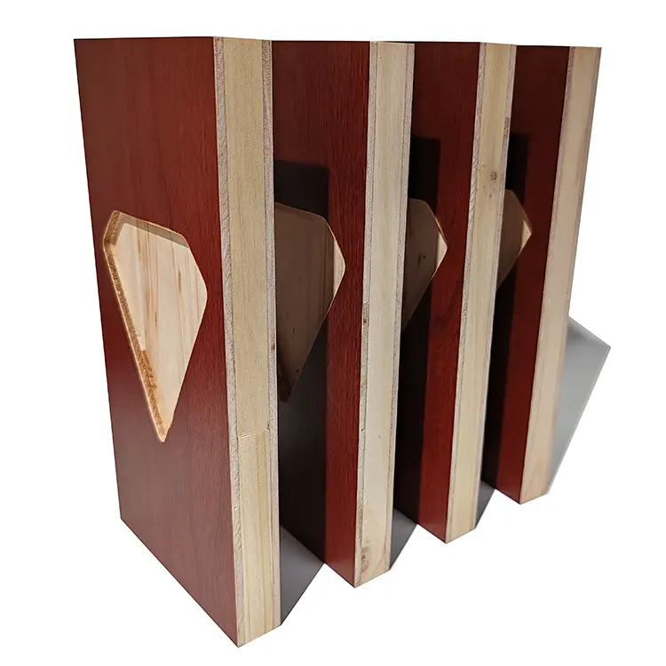 Modern Design Commercial 1220mmx2440mm Veneer Faced Block board Solid Fir Core Material Contemporary Style