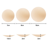 Fournir un échantillon de couvre-mamelon invisible en silicone réutilisable Pasties Boîte d'emballage personnalisée Adhésif pour couvre-mamelon mince sans couture