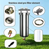 Boîtier de filtre à cartouche sanitaire en acier inoxydable 316L à haut débit pour 4 sacs de charbon, pour la purification de l'eau à grande échelle