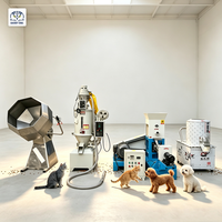 Ligne de production d'extrudeuses pour aliments secs pour animaux de compagnie, machine à fabriquer des granulés flottants et coulants pour aliments pour poissons, chiens et chats, 30-150 kg/h