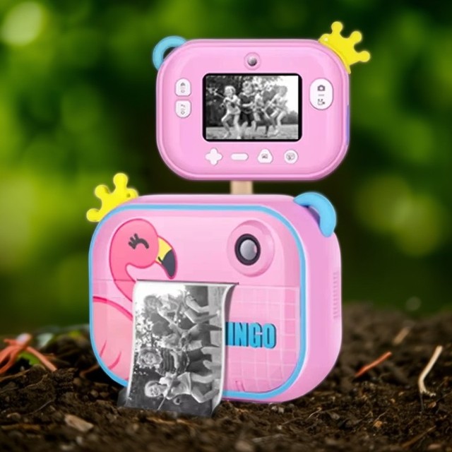 Hybrid Instant Camera 12MP Video Camera Front and Selfie Lens Instant Printing Camera for Children