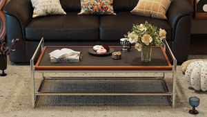 Table basse chinoise multifonctionnelle à cadre en acier inoxydable, peut être retournée à 290 degrés, nouveaux meubles de salon - Product Image 3