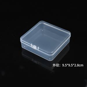 Caja de Almacenamiento Cuadrada Transparente de Plástico, 9X9X2.5Cm, Material PP con Tapa, para Piezas Pequeñas y Componentes de Ferretería, Ecológica - Product Image 2