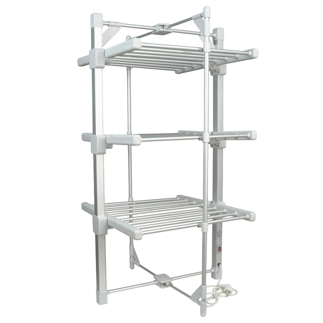 JANKO Free Standing Aluminum Electric Indoor Heated Airer 3 Tier Electric Laundry Drying Rack