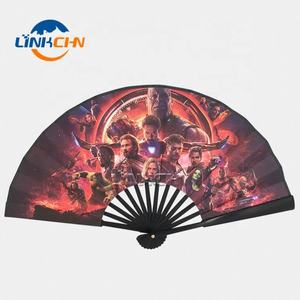 Ventilador plegable de mano promocional con impresión de doble cara personalizada - Product Image 1