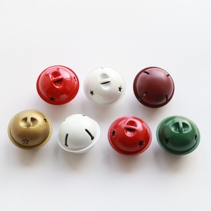 Campanella a Stella Smaltata da 4 cm - Ciondolo in Metallo per Decorazioni Albero di Natale, Forniture per Artigianato e Ornamenti Fai-da-te per le Feste - Product Image 2
