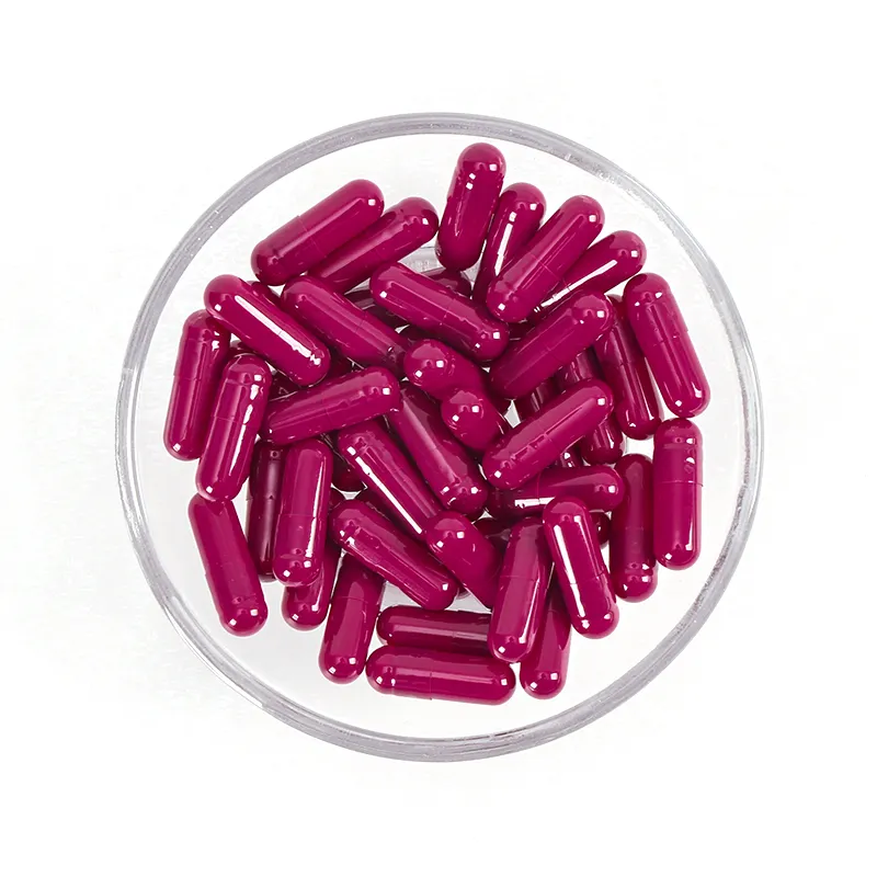 Size 00 0 1 2 3 Dark Red Capsule Packaging Empty Gelatin Capsules