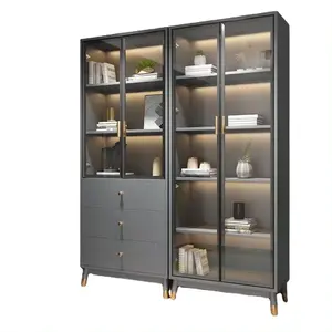 wholesale customized Modern Bookcase wooden bookcase furniture bookshelf