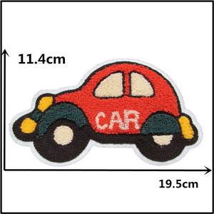 Lettres universitaires personnalisées patchs 3D rose chenille brodé en plastique mot découpé au laser bordure de soutien à coudre accessoires sweats à capuche - Product Image 3