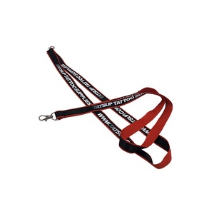 1 Inch Thick Multicolor Custom Logo RPET Lanyards Promotional Nylon Items