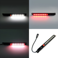 Expédition rapide Barre lumineuse LED dimmable blanc ambre 30 cm DC12V, durée de vie 30 000 heures, installation magnétique, en stock pour zone de chargement
