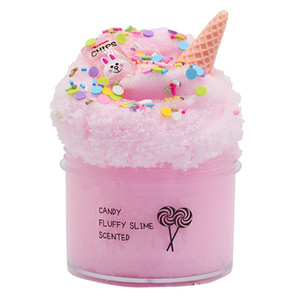 2020 Hot Sale Ice Cream Colorful Magic Changing Fluffy Silk Slime - Product Image 2