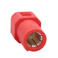 Connecteur mâle haute intensité Amass SH8.0 rouge pour batterie de drone RC, service OEM d'usine