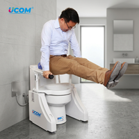 Siège de douche et de toilette Ucom UC-TL-18-A1 avec support d'aide à la mobilité pour personnes âgées et handicapées