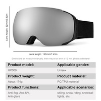 Lunettes de ski photochromiques, protection UV400, verres polarisés, lunettes de sport pour la neige, lunettes de snowboard, vente en gros, personnalisables