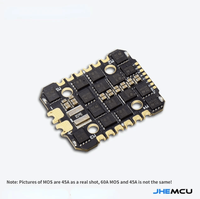 Grosir JHEMCU F745 Mini Flight Controller Stack MPU6000 F745 NOXE Flight Controller BL32 45A 60A 4in1 ESC 3-6S 20X20mm