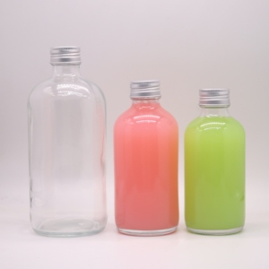Bouteilles en verre transparent de qualité supérieure MAYSURE 2024, nouveau modèle, 250 ml, avec bouchon à vis pour vodka et <span class=keywords><strong>whisky</strong></span> - Product Image 5