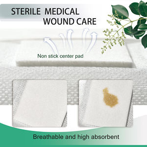 Almohadillas <span class=keywords><strong>de</strong></span> gasa envueltas individualmente, almohadilla antiadherente en el <span class=keywords><strong>centro</strong></span> con borde adhesivo, vendas para heridas, primeros auxilios - Product Image 4