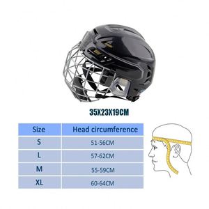 Casque de hockey de protection couleur unie avec visière personnalisée de haute qualité 2026 et conception modulaire en fil d'acier - Product Image 4