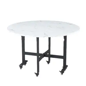 Mesa dobrável para sala de estar, conjunto de móveis modernos de boa qualidade, mesa de madeira, mesas dobráveis de mármore