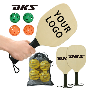 Factory-Direct Premium 4-Piece Wooden <b>Pickleball</b> Rackets Durable Portable Outdoor Game <b>Equipment</b> - Product Image 1