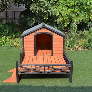 Casa para Perros de Madera Ecológica, Resistente al Viento y al Agua, para Razas Grandes/Medianas, Uso en Exteriores para Todas las Estaciones, Venta Directa de Fábrica - Product Image 1