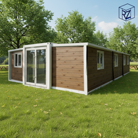 Maison conteneur extensible de 20 pieds, maison modulaire préfabriquée Ray-Zen pour la vie en famille, 2 chambres