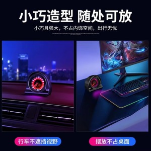 Nouveauté : Lampe d'ambiance musicale RGB multicolore activée par le son, diffuseur d'arômes pour grille d'aération de voiture - Product Image 3