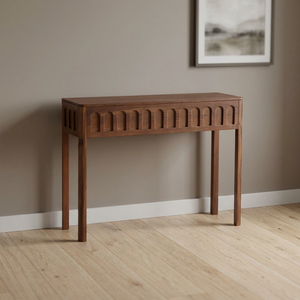 Classic Vintage <b>Slim</b> Solid Wood <b>Console</b> <b>Table</b> with Elegant Finish for Living Room Bedroom Entryway and Stylish Home Decor - Product Image 5