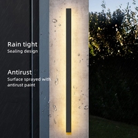 Bande lumineuse Led imperméable en aluminium, 2 mètres, pour l'intérieur ou l'extérieur, lumière blanche chaude, idéal pour un hôtel